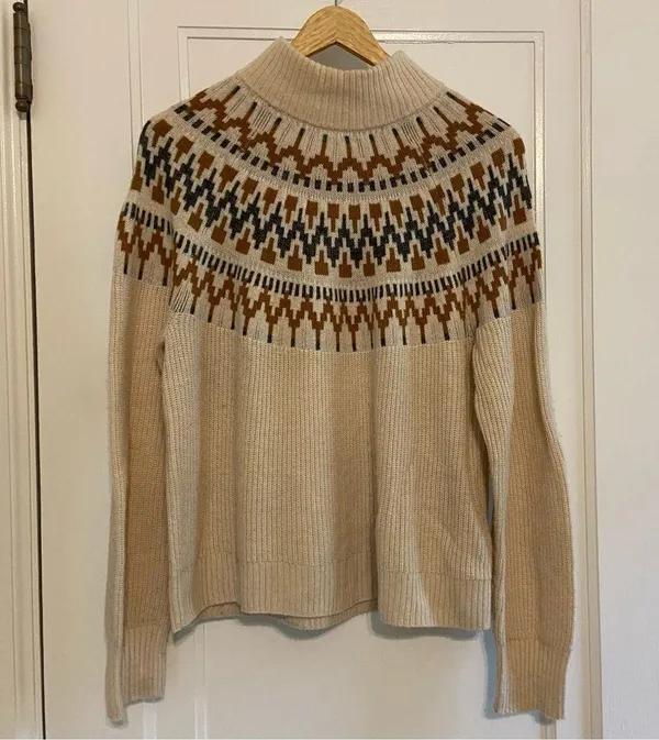 J. Crew Fair Isle Mockneck sweater - Image 2