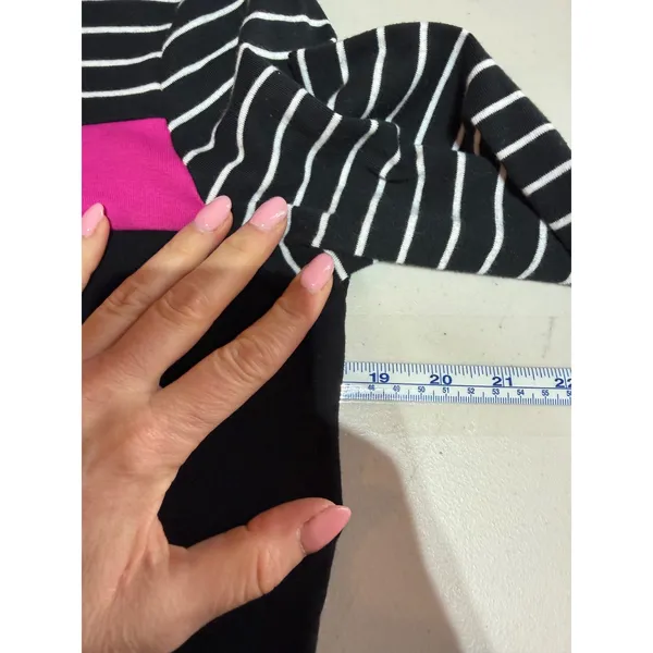 Lauren Ralph Lauren Sheath Dress‎ Women XL Black Striped Pink Nautical Preppy - Image 8