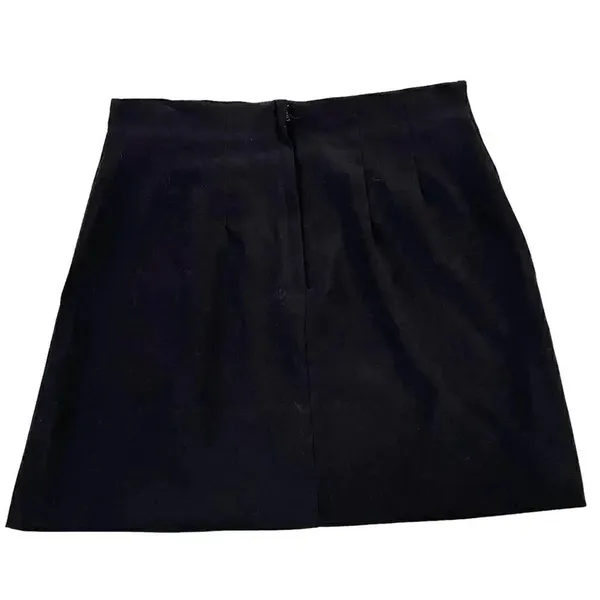 Byer Too California Suede Mini Black Zippet Closure Juniors Mini Skirt SZ 9 - Image 3
