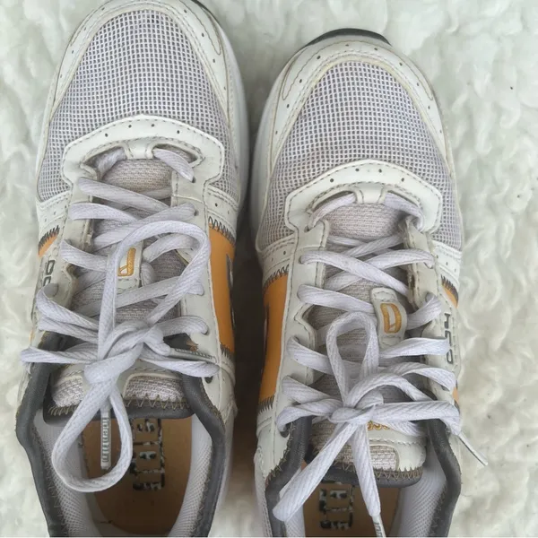 New Balance Womens Running Sneakers Walking W0040W Abzorb White Yellow - Image 3