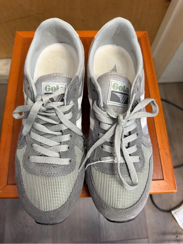Gola Women’s Gray and White Retro Daytona Sneakers - Retail $110. Size: 9 - Image 2