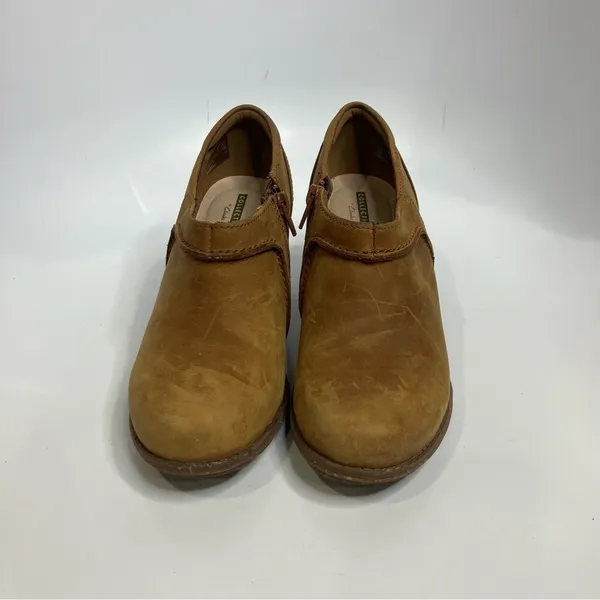 Clarks Sashlin Aleta‎ booties shooties brown leather size 8 - Image 3