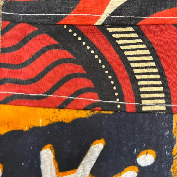 NWT Timbali Crafts Hand Crafted Swaziland Africa Tribal Print Zippered Pouch - Image 4