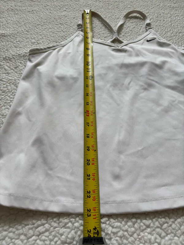 Nike Dri-FIT Indy Built-in Sports Bra Tank Top - White in XL activewear fitness NikeDriFit Athleisure Yoga - Image 6