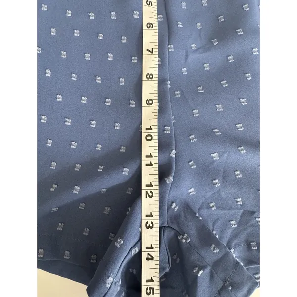 BloomChic Romper Womens 12 Blue Swiss Dot Sleeveless Sweetheart Neckline Summer - Image 11