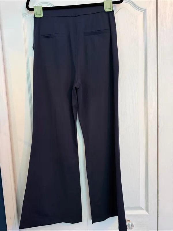 HALARA Dark Blue Boot Cut Dress Pants - Image 3
