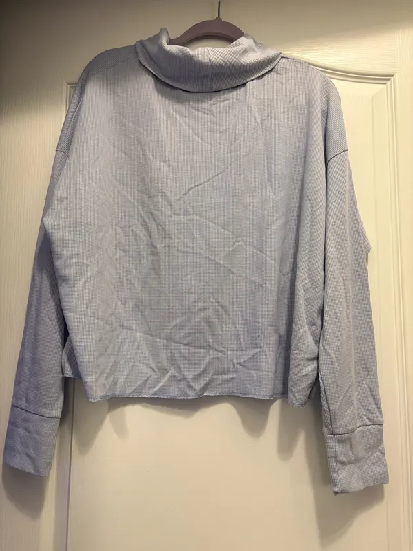 American Eagle High Low Turtle Neck Long Sleeve Top - Image 2