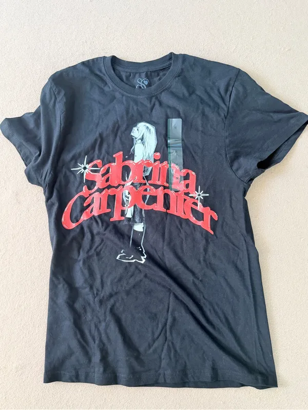 Sabrina Carpenter Crewneck T-Shirt Tee 100% cotton Tour Music Fans Gift Medium - Image 6