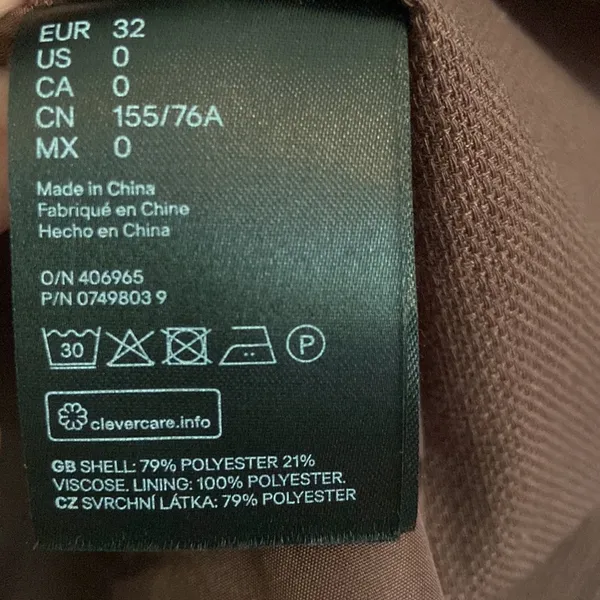 H&M- Brown Blazer Size 0 - Image 4