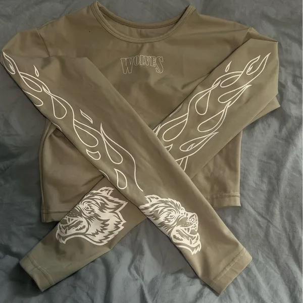 Darc Sport Long Sleeve Tee in Beige - Image 3