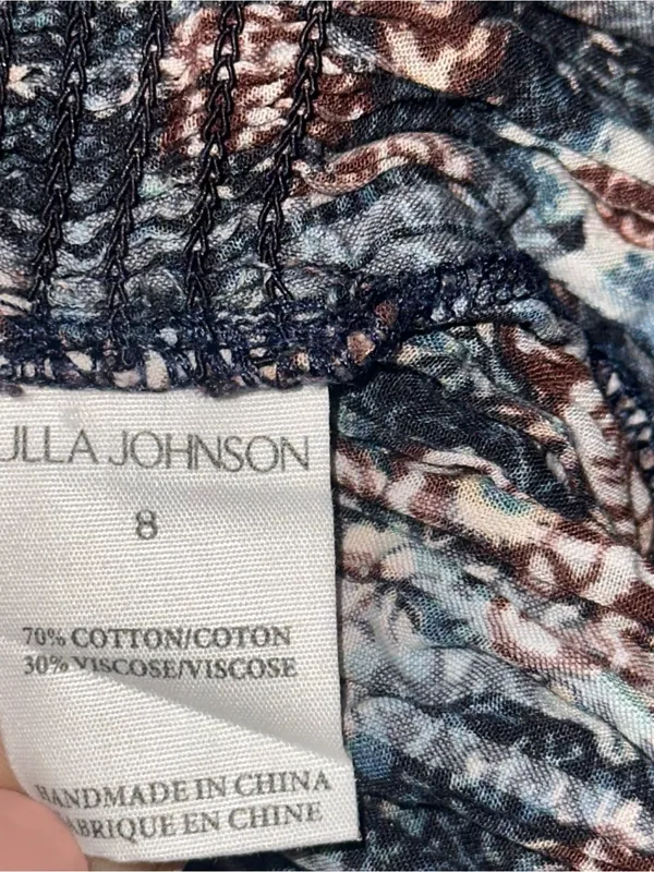 Ulla Johnson Women’s Size 8 Warner Square Neck Ruffle Peplum Cotton Blouse Top - Image 11