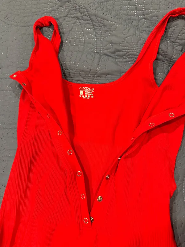 Red jumpsuit bootcut Size L - Image 2