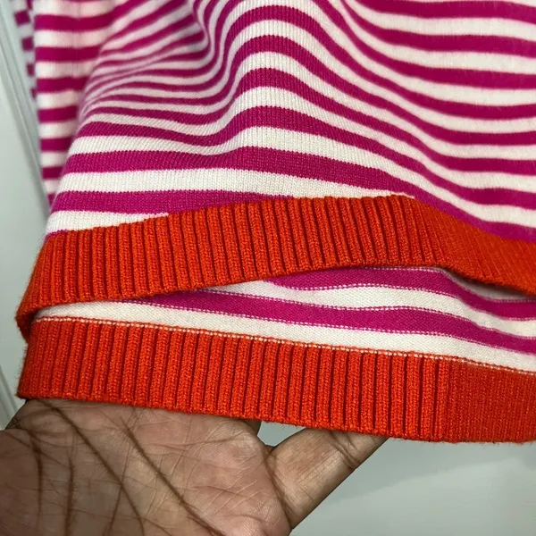 Zesica women’s striped pullover sweater - Image 5