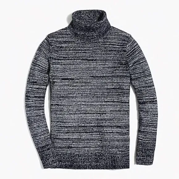 NWT J.CREW Space Dye Turtleneck Wool  Sweater Small - Image 4
