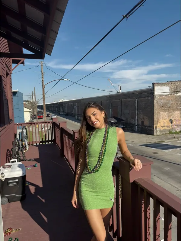 Green mini dress - Image 2