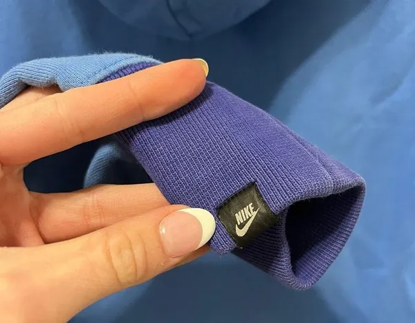 Vintage Nike Blue Colorblock Sweatshirt - Image 8