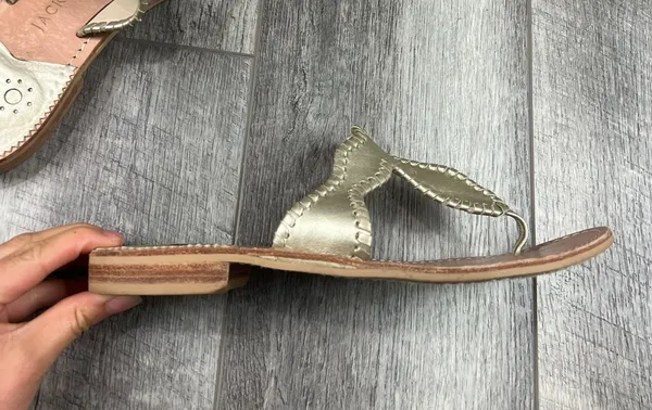 Jack Rogers Gold Sandals - Image 6