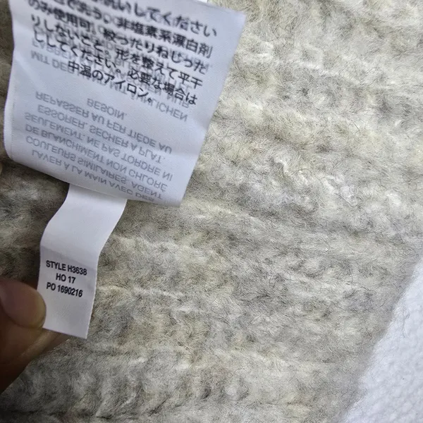 J. Crew NWT Ribbed Turtleneck Button Side Poncho Sweater Oatmeal‎ H3638 S/M - Image 8