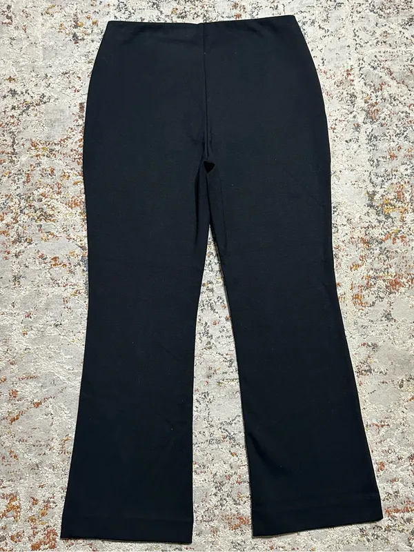 Everlane THE DREAM KICK FLARE PANT size Large black front pleat - Image 2