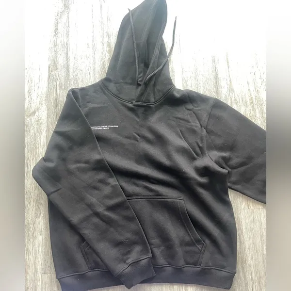 Pretty Little Thing NWT BLACK JOGGERS & HOODIE SET M - Image 7