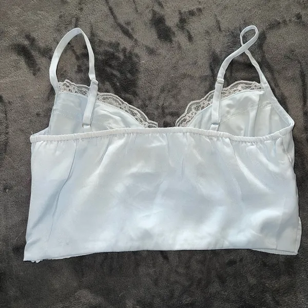 Princess Polly Old School Love Crop Top in Blue Size 2 - Image 10
