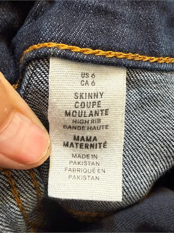 Old Navy Dark Blue Maternity Over-Belly Jeggings - Image 7