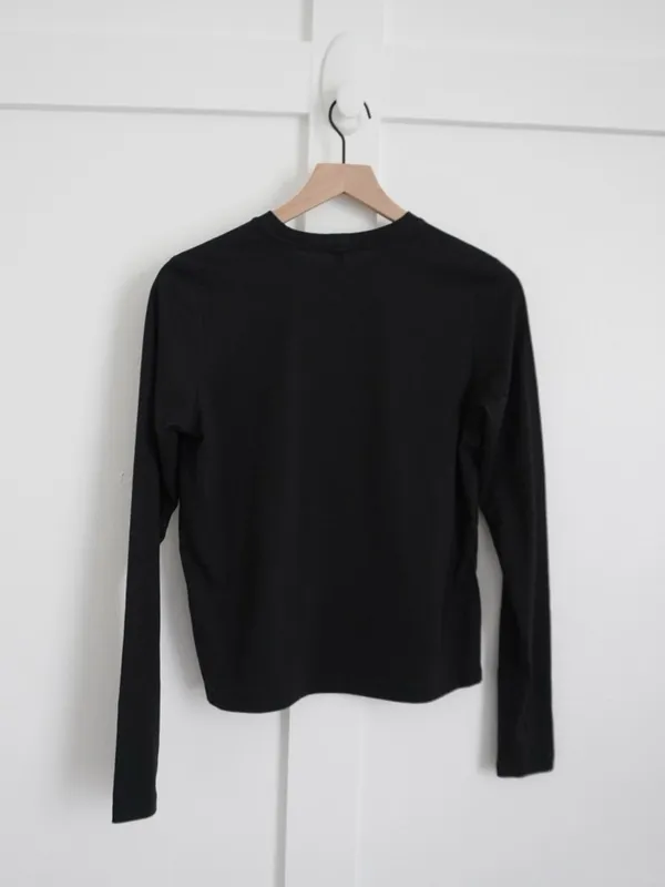 Skims Black Long Sleeve Tee - Image 3