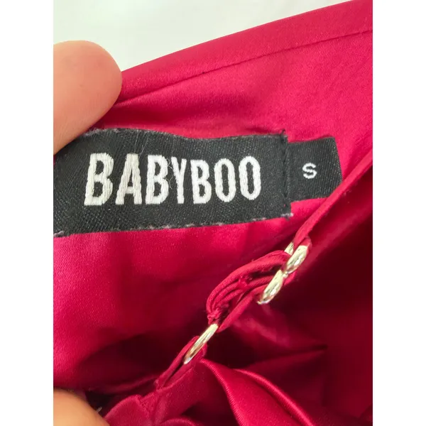 Babyboo Ariel Maxi Dress Red Size Small Cocktail Gown - Image 4