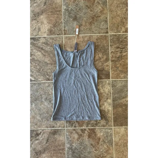 Skims Soft Lounge Ribbed Tank Top Heather Gray Size XS - Image 3