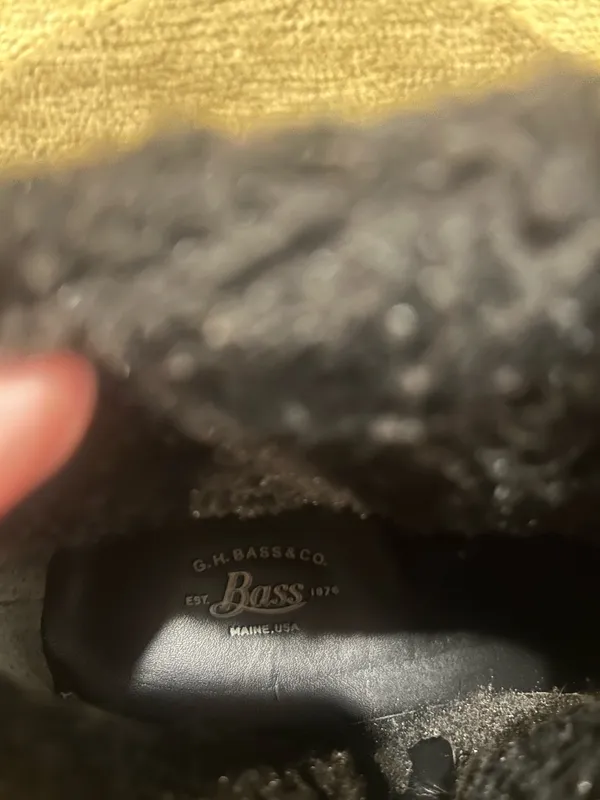 Brand New G.H. Bass Carroll Booties Boots Shoes Black Faux Fur Wedges Size 9 1/2 - Image 8