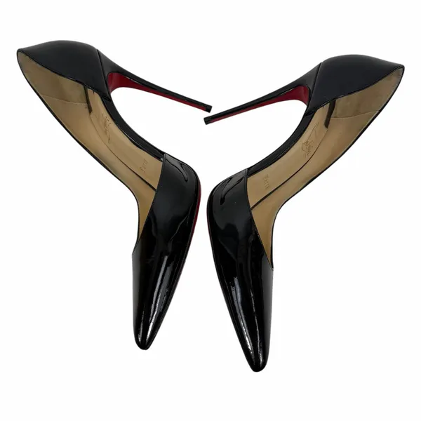 Christian Louboutin Iriza 100 Patent Leather d'Orsay Pump Black Size 39 - Image 9