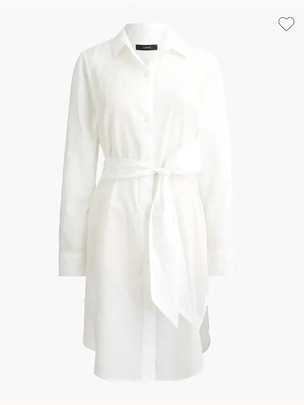 J. Crew Cover-Up Classic White Button-Front Shirt Dress Sz XXL Lightweight Airy - Image 2
