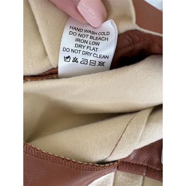No Brand Women's Brown Paperbag Shorts‎ Size M - Image 7