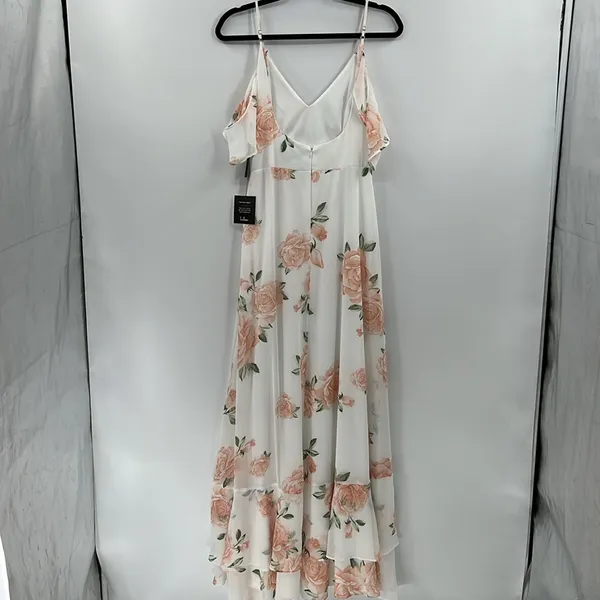 Lulus Take You There Floral Maxi Dress M NWT Ivory Off Shoulder Wedding Guest - Image 9