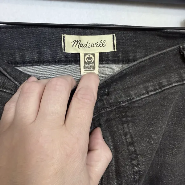 NEW Madewell The Perfect Vintage Crop Jean Summer Wash High Rise Jeans Womens 35 - Image 5