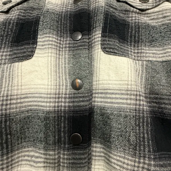 Lucky Brand jacket flannel shacket Cotton Fleece Lined Sweater Jacket size M - Image 3