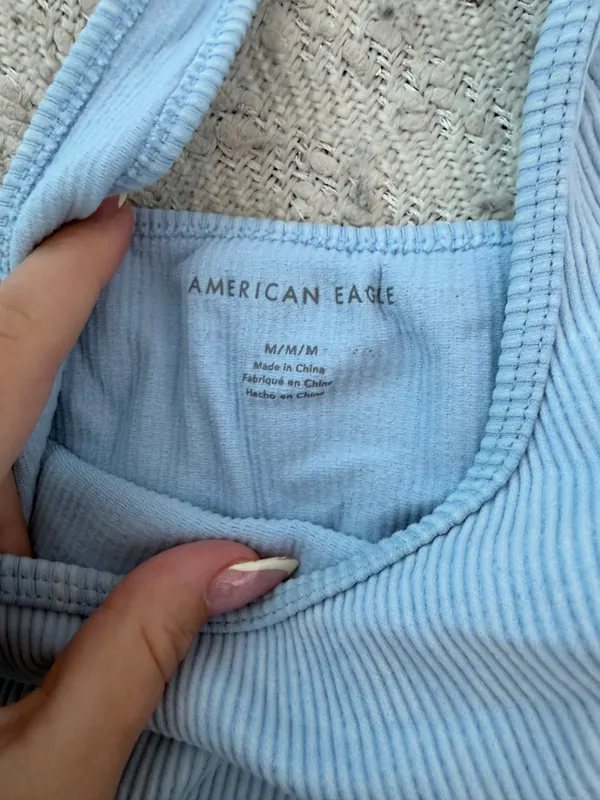 American Eagle Blue Halter Top - Image 2