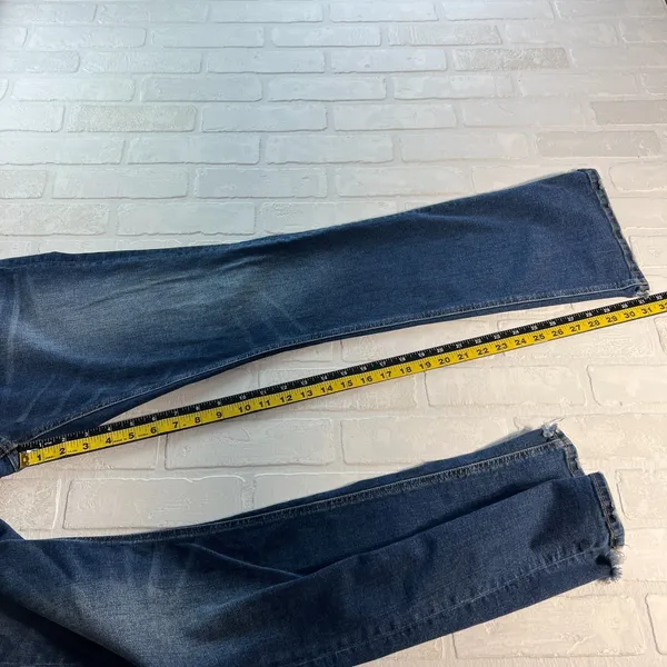 Miss Me Boot Jeans Womens 32 Blue Medium Wash Stretch Denim Whiskering NO‎ Bling - Image 4