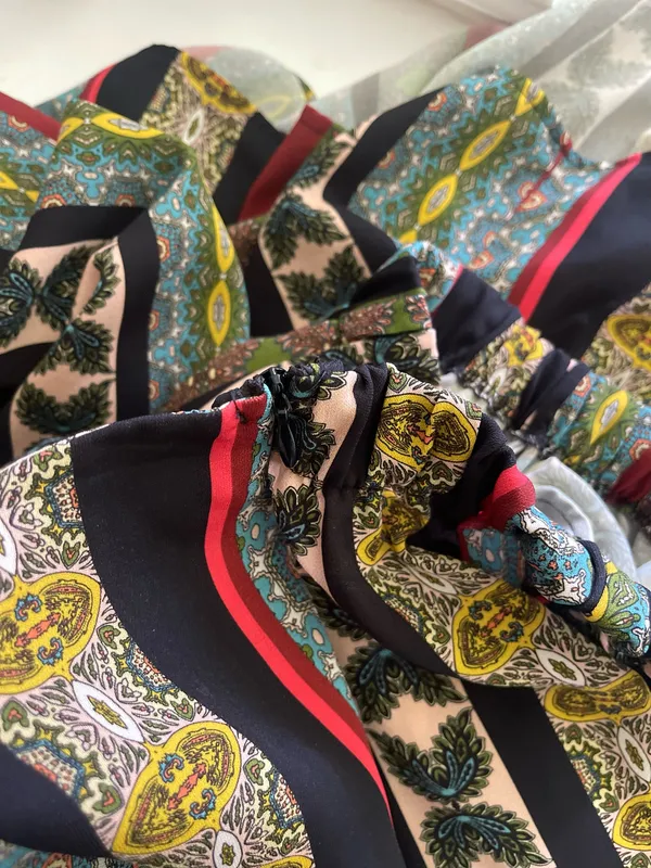 Anthropologie Eri + Ali Scarf Printed A-line Midi Skirt - Image 6