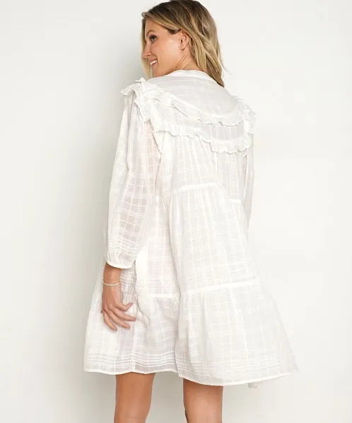 Cleobella Elliot ivory organic cotton mini dress - Image 2