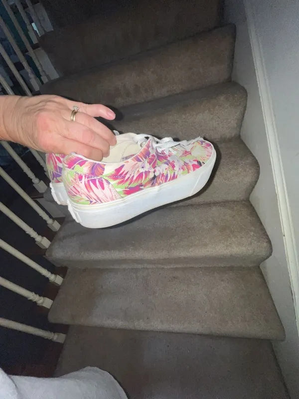 Vans Women Doheny Platform Sneakers Paradise Tropical Floral Lace Up Size 7.5 - Image 5