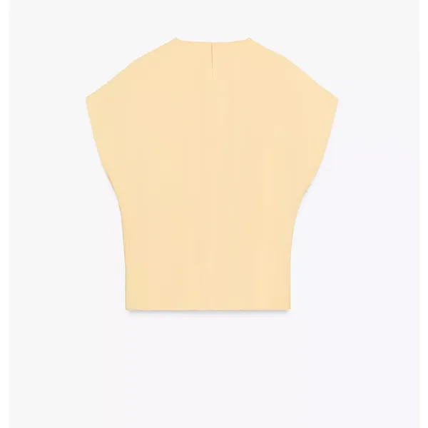 Zara NWT light yellow tie lace side top - Image 4