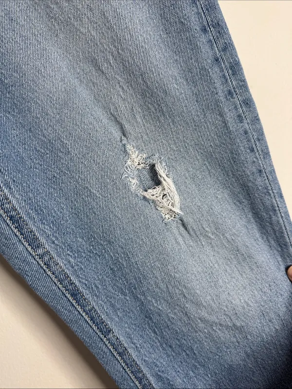 Goldie Blues Cheeky Taper Ankle Hi rise Original Fit Light Distressed Jeans sz 8 - Image 8