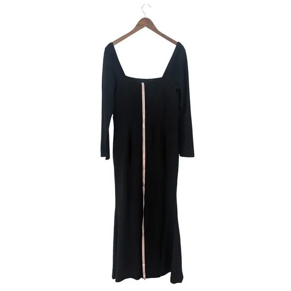 Lulus Regal Stunner Black Long Sleeve Corset Maxi Dress size XL NWT - Image 4