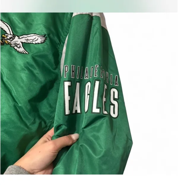 NFL Philadelphia eagles Green Eagles varsity Puffer Jacket XL - Image 3
