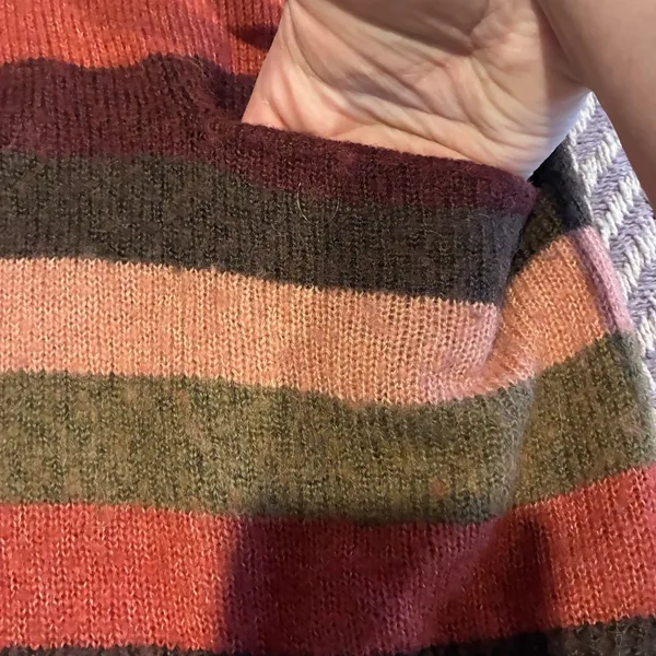 Madewell Striped Sweater Wool Alpaca Blend Women’s Size XXS - Image 6