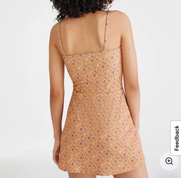 Aeropostale Floral Flex Square-Neck Tennis Dress Size Small - Image 3