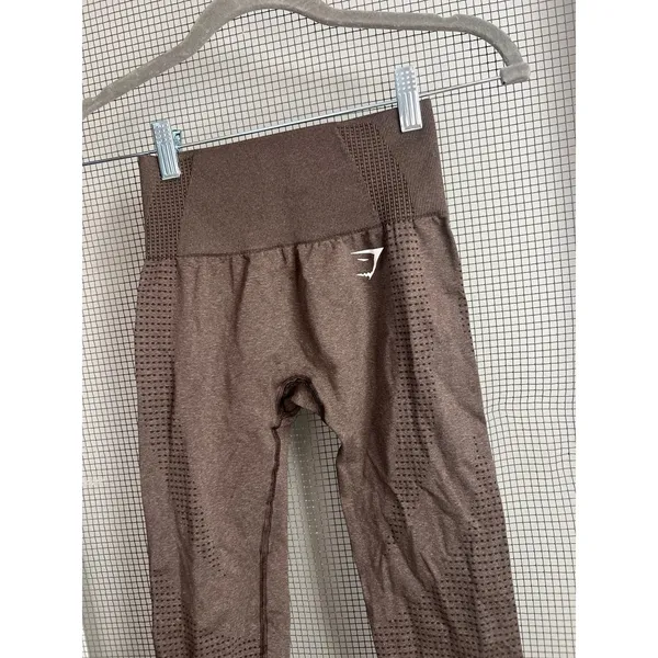 Gymshark Vital Seamless‎ 2.0 leggings in brown marl women's XS - Image 3
