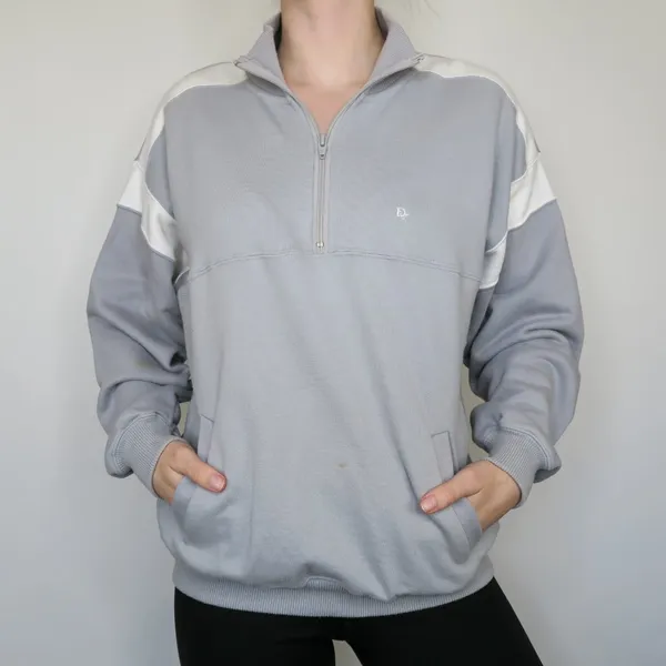Vintage 80s Christian Dior Quarter Zip Sweatshirt - Image 3