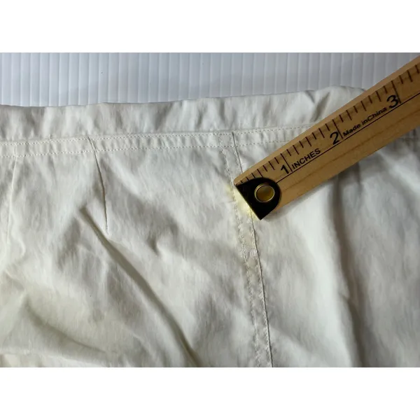 Lauren Active Ralph‎ Lauren White Nylon Cargo Pants Wide Leg Utility Womens 8 - Image 6